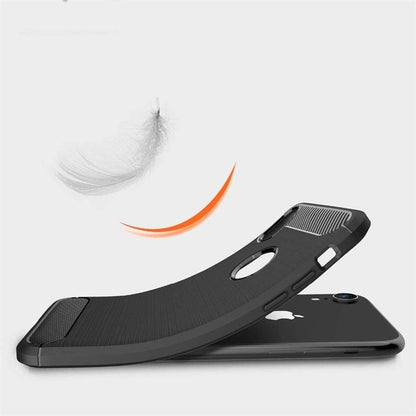 Hoes voor Apple iPhone XR, Techsuit, Carbon, Zwart