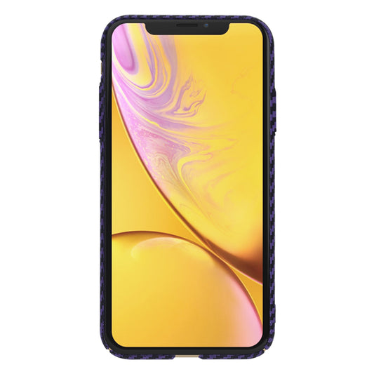 Hoes voor Apple iPhone XR, Techsuit, Carbonite FiberShell, Paars