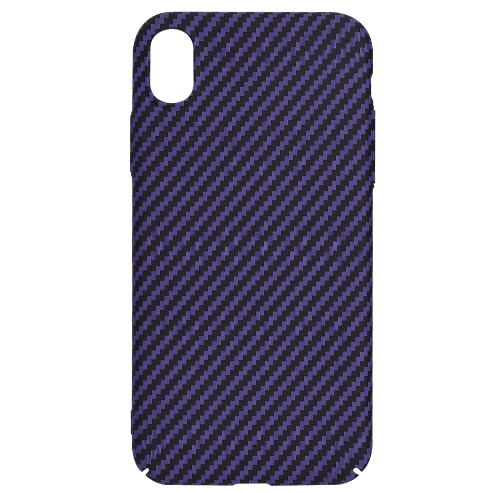 Hoes voor Apple iPhone XR, Techsuit, Carbonite FiberShell, Paars