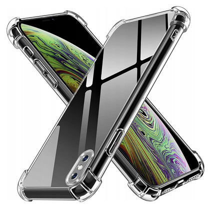 Hoes voor Apple iPhone XS Max, Techsuit, Schokbestendig Transparant, Helder