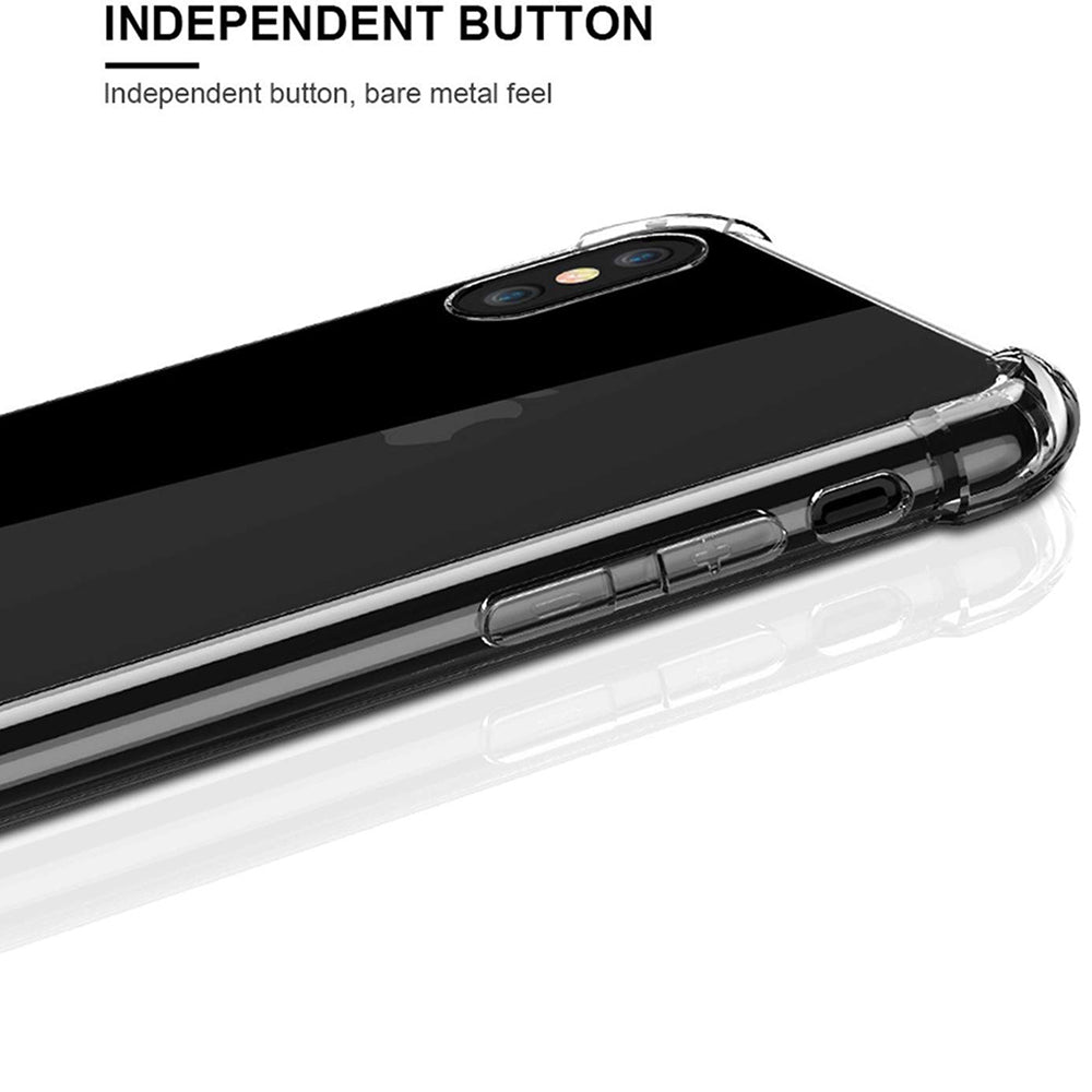 Hoes voor Apple iPhone XS Max, Techsuit, Schokbestendig Transparant, Helder