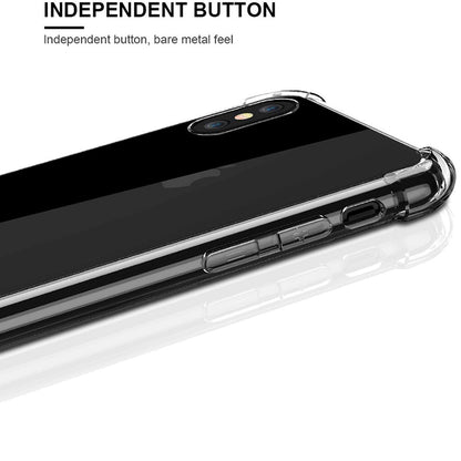 Hoes voor Apple iPhone XS Max, Techsuit, Schokbestendig Transparant, Helder