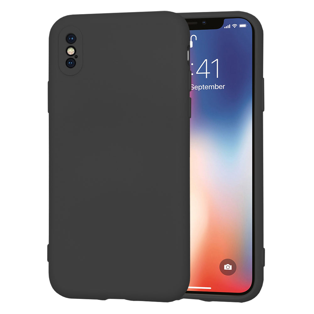 Hoesje voor Apple iPhone XS / X, Techsuit, SoftFlex, Zwart