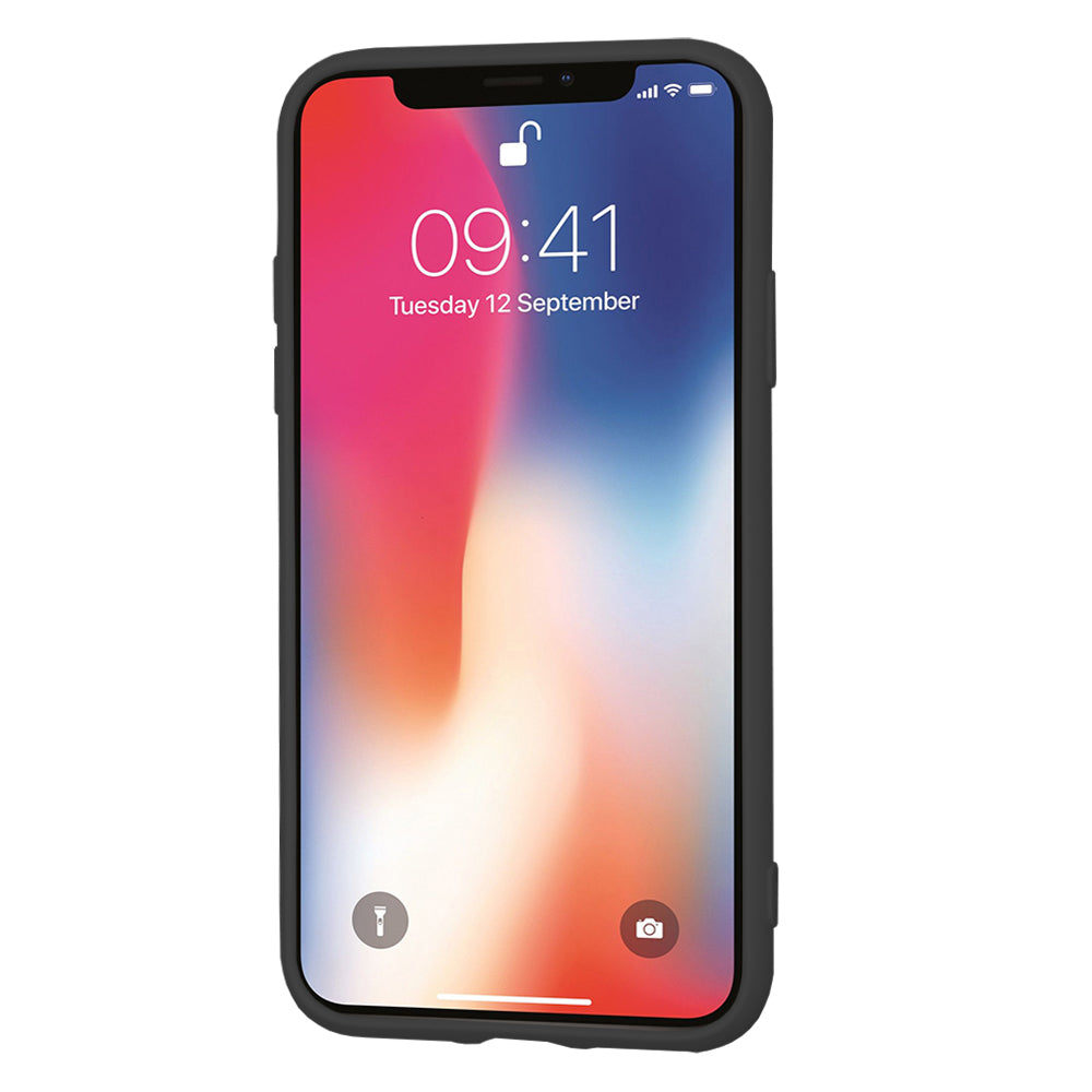Hoesje voor Apple iPhone XS / X, Techsuit, SoftFlex, Zwart