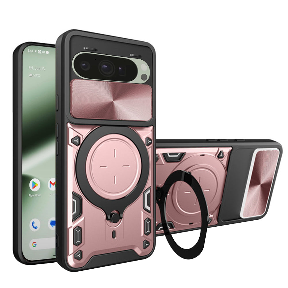 Hoes voor Google Pixel 10 Pro / 10, Techsuit, CamGuard Pro, Roze Goud