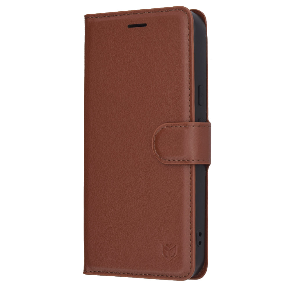 Hoes voor Google Pixel 10 Pro / 10, Techsuit, Leather Folio, Bruin