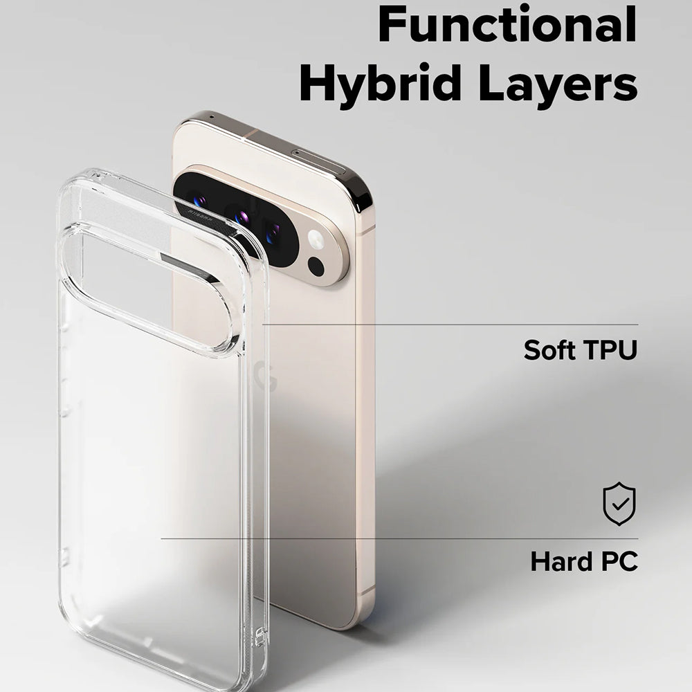 Hoes voor Google Pixel 10 Pro XL, Ringke, Fusion, Mat Transparant