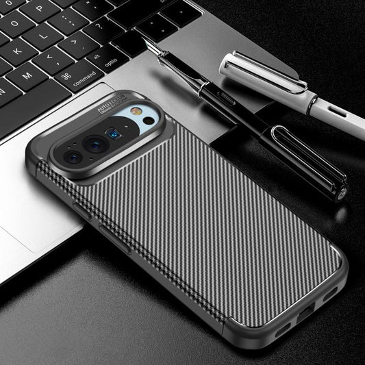 Hoes voor Google Pixel 10 Pro XL, Techsuit, CarbonFiber, Zwart