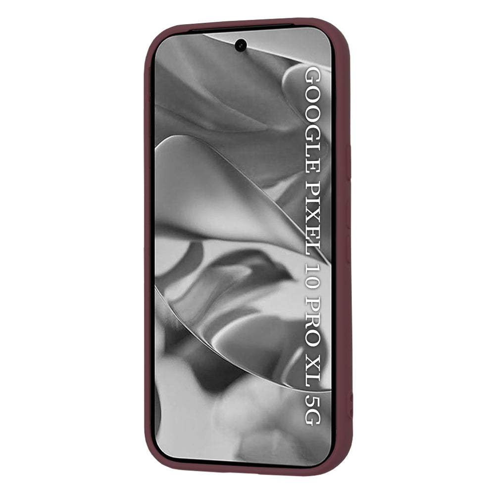 Case for Google Pixel 10 Pro XL, Techsuit, SoftFlex, Burgundy