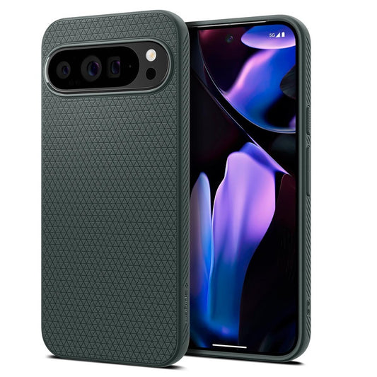 Hoes voor Google Pixel 9 Pro XL, Spigen, Liquid Air, Groen ACS07717