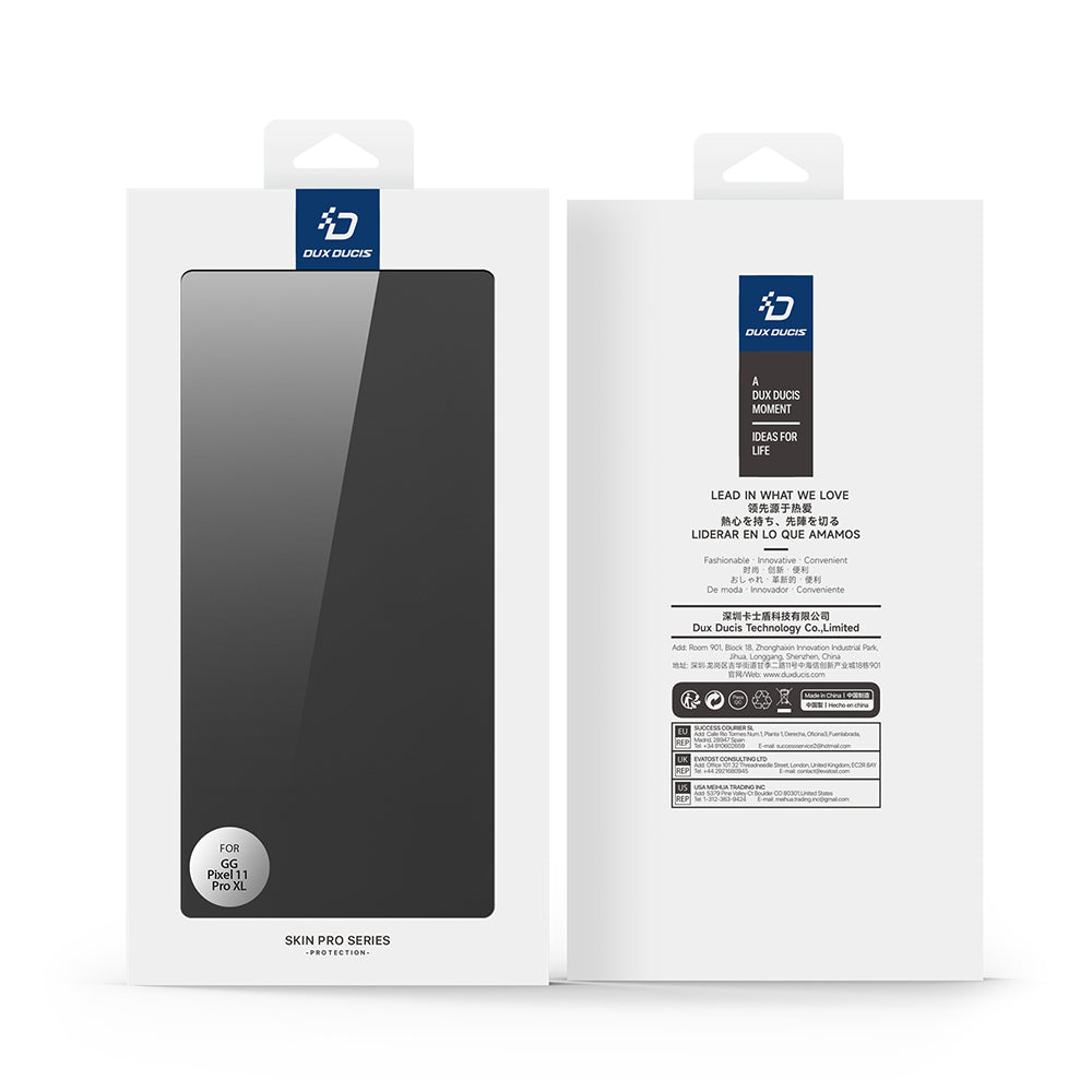 Hoes voor Google Pixel 11 Pro, DUX DUCIS, Skin Pro, Zwart