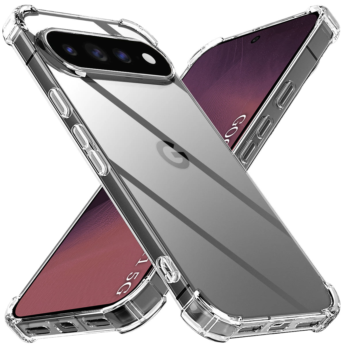 Hoes voor Google Pixel 11, Techsuit, Schokbestendig Helder, Transparant