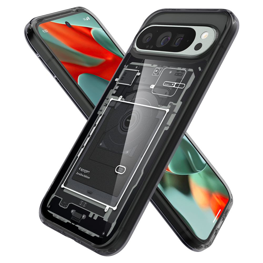 Hoes voor Google Pixel 9 Pro XL, Spigen, Ultra Hybrid Zero One, Zwart ACS07722