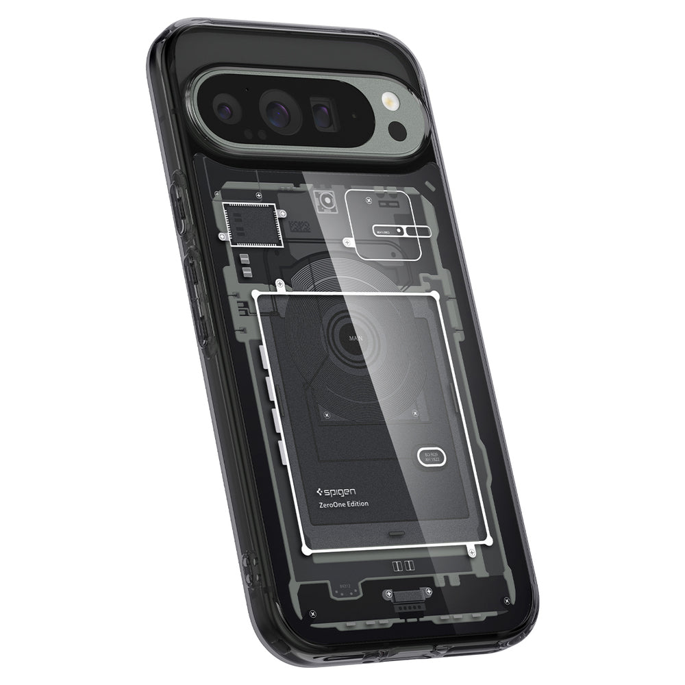 Hoes voor Google Pixel 9 Pro XL, Spigen, Ultra Hybrid Zero One, Zwart ACS07722