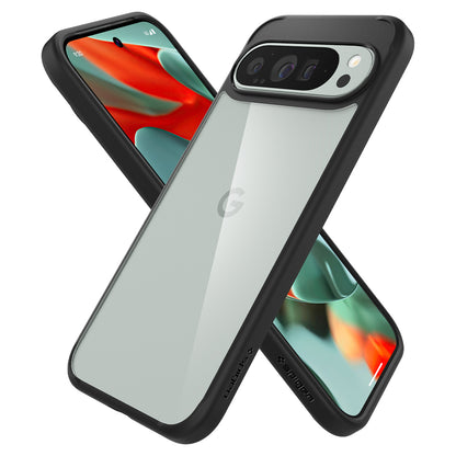Hoes voor Google Pixel 9 Pro XL, Spigen, Ultra Hybrid, Matzwart ACS07724