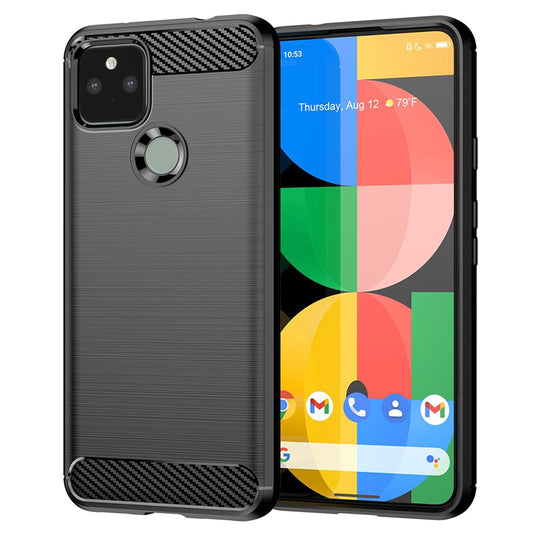 Hoes voor Google Pixel 5, Techsuit, Carbon, Zwart