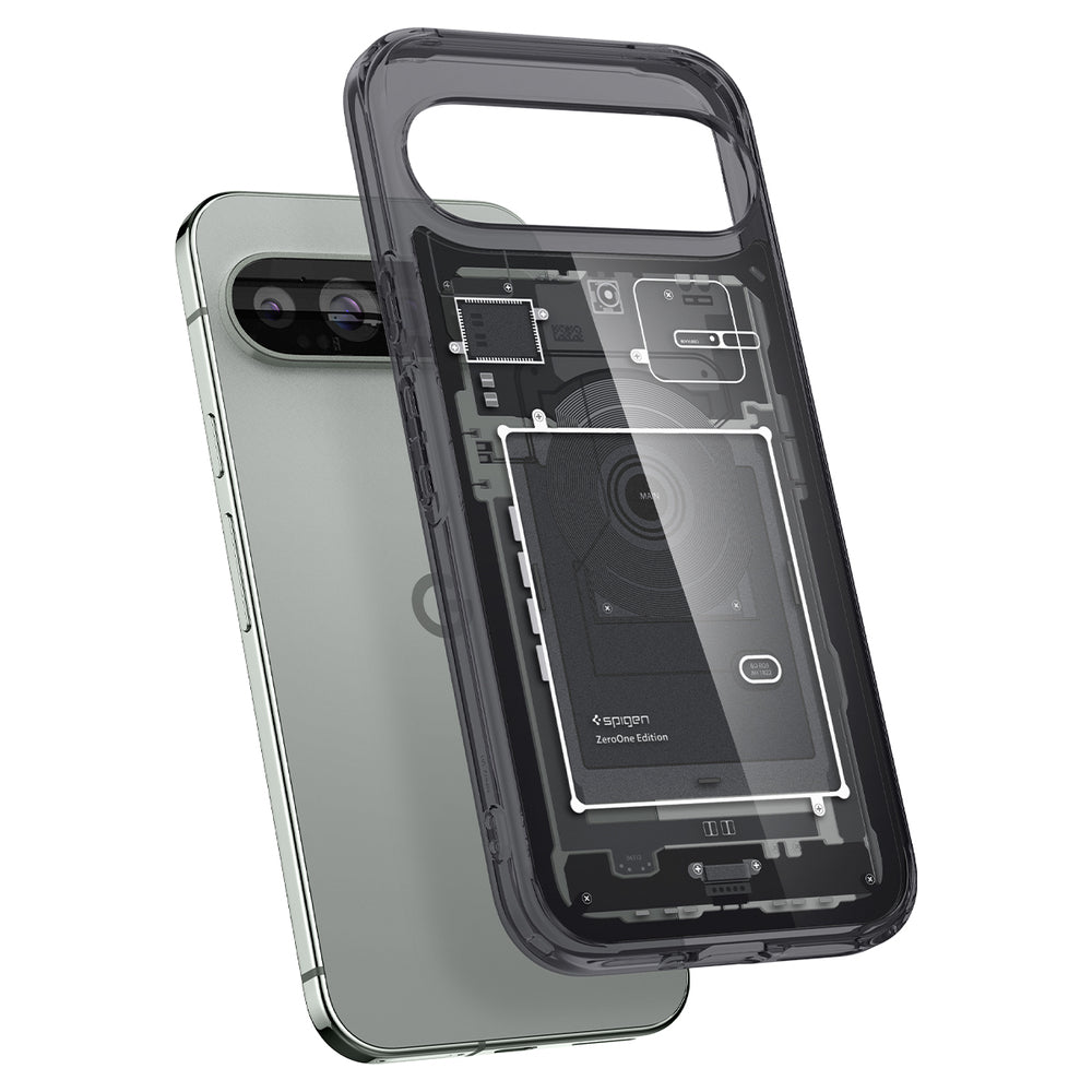 Hoes voor Google Pixel 9 Pro XL, Spigen, Ultra Hybrid Zero One, Zwart ACS07722