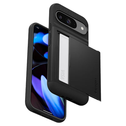 Case for Google Pixel 9 / 9 Pro, Spigen, Slim Armor CS, Black ACS07695