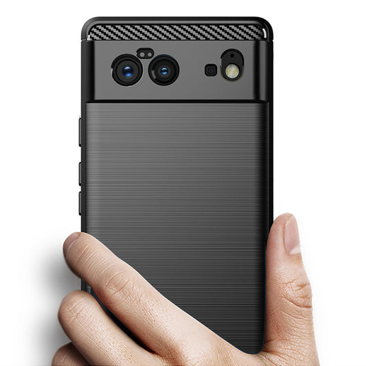 Hoes voor Google Pixel 6, Techsuit, Carbon, Zwart
