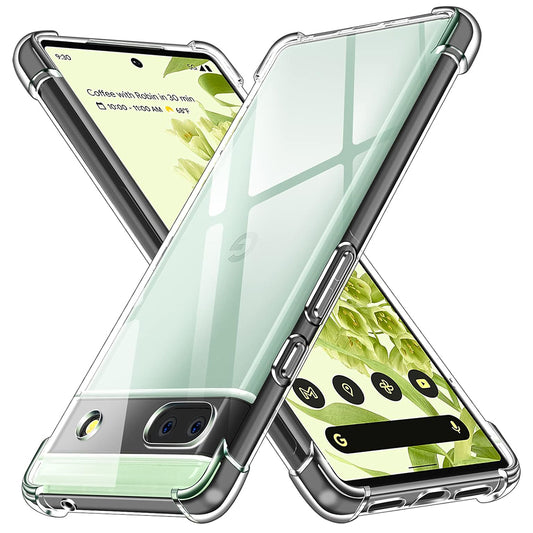 Hoesje voor Google Pixel 6a, Techsuit, Schokbestendig Helder, Transparant