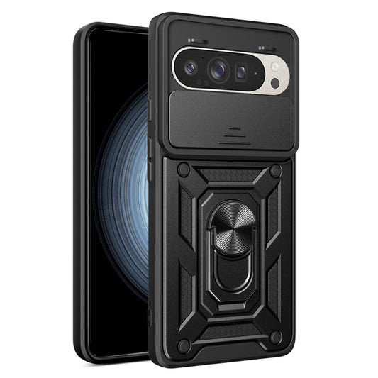 Hoes voor Google Pixel 9 / 9 Pro, Techsuit, CamShield, Zwart