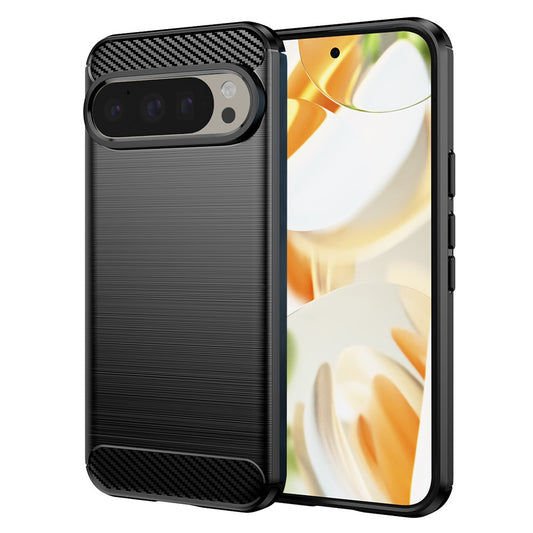 Hoes voor Google Pixel 9 / 9 Pro, Techsuit, Carbon, Zwart