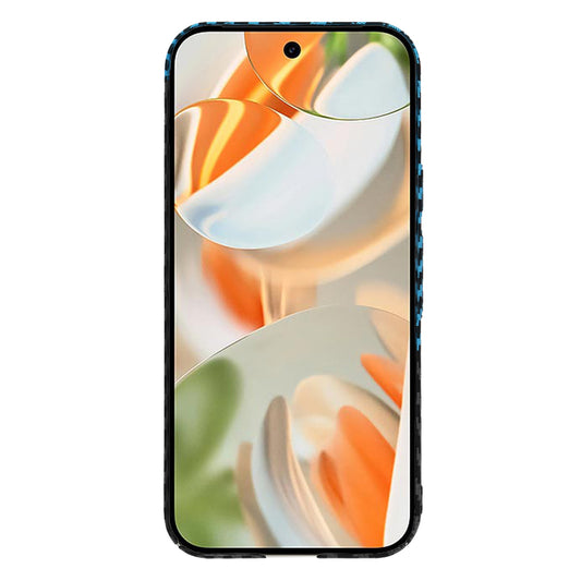 Hoes voor Google Pixel 9 Pro, Techsuit, Carbonite FiberShell, Zwart Blauw
