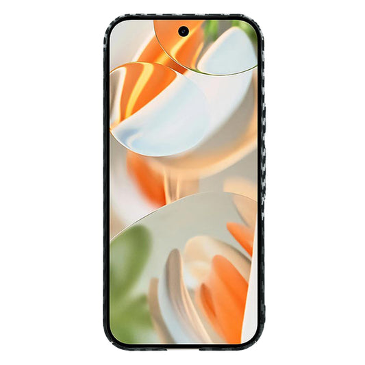 Hoes voor Google Pixel 9 Pro, Techsuit, Carbonite FiberShell, Zwart Grijs