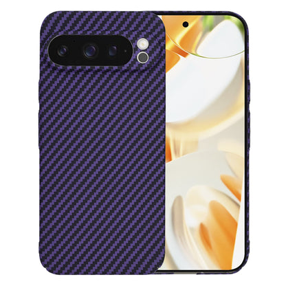 Hoes voor Google Pixel 9 Pro, Techsuit, Carbonite FiberShell, Paars