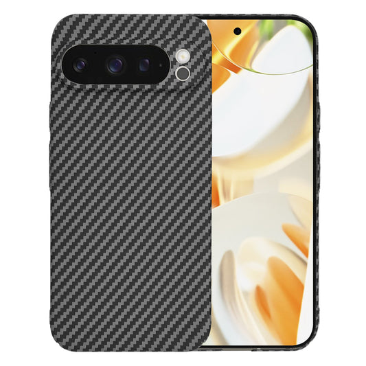 Hoes voor Google Pixel 9 Pro, Techsuit, Carbonite FiberShell, Zwart