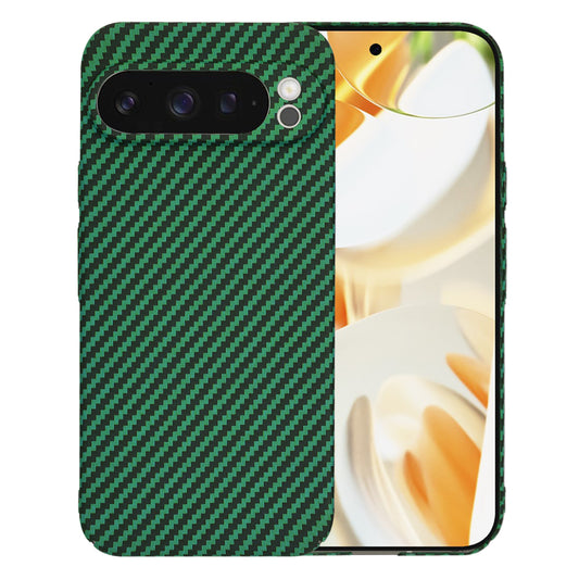 Hoes voor Google Pixel 9 Pro, Techsuit, Carbonite FiberShell, Groen