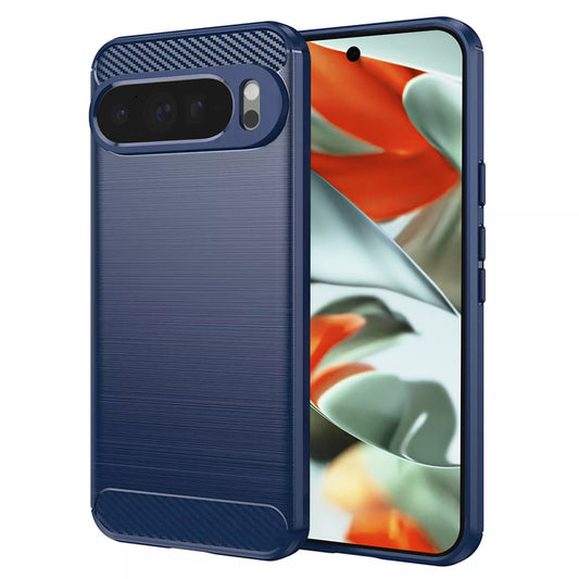 Hoes voor Google Pixel 9 Pro XL, Techsuit, Carbon, Blauw