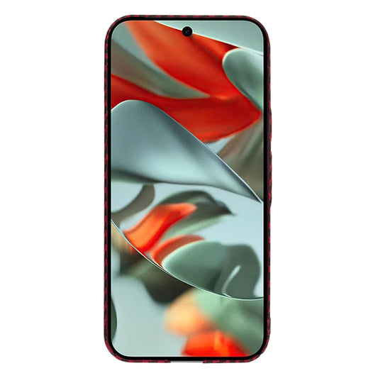 Hoes voor Google Pixel 9 Pro XL, Techsuit, Carbonite FiberShell, Rood