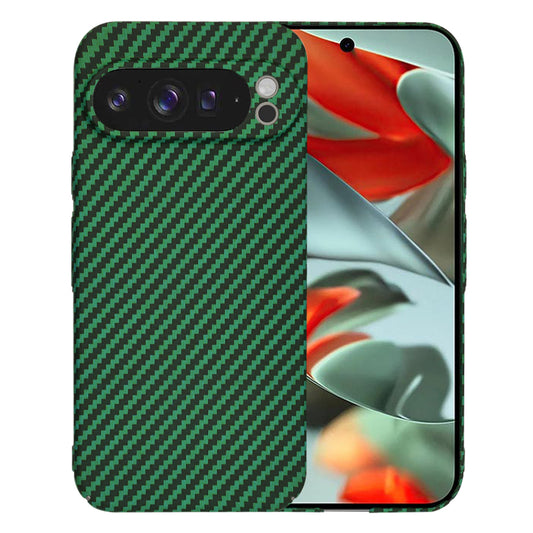 Hoes voor Google Pixel 9 Pro XL, Techsuit, Carbonite FiberShell, Groen