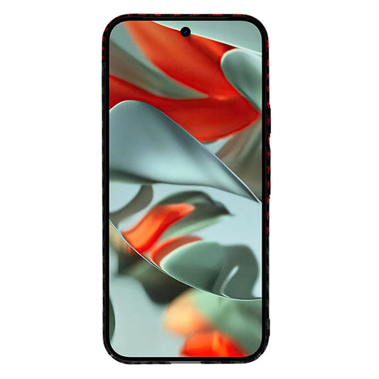Hoes voor Google Pixel 9 Pro XL, Techsuit, Carbonite FiberShell, Zwart Rood