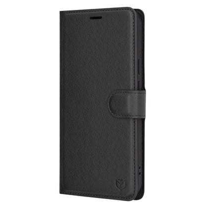 Hoes voor Google Pixel 9 Pro XL, Techsuit, Leather Folio, Zwart