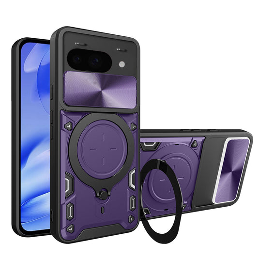 Hoes voor Google Pixel 9a, Techsuit, CamGuard Pro, Paars