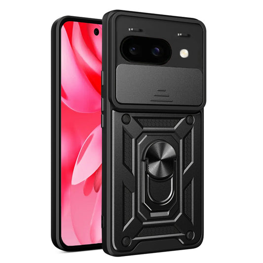Hoes voor Google Pixel 9a, Techsuit, CamShield, Zwart