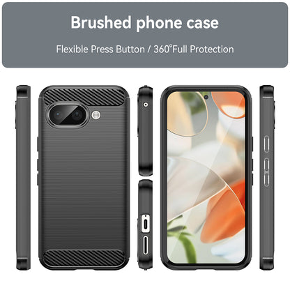 Hoes voor Google Pixel 9a, Techsuit, Carbon, Blauw