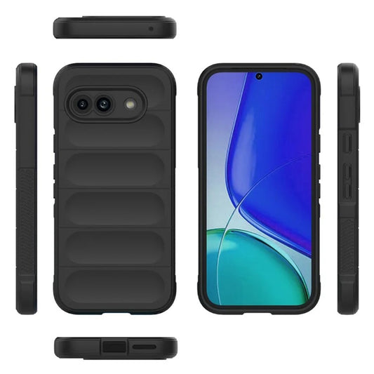 Hoesje voor Google Pixel 9a, Techsuit, Magic Shield, Zwart