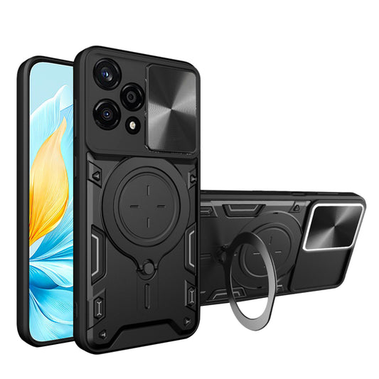 Hoes voor Honor 200 Lite, Techsuit, CamGuard Pro, Zwart