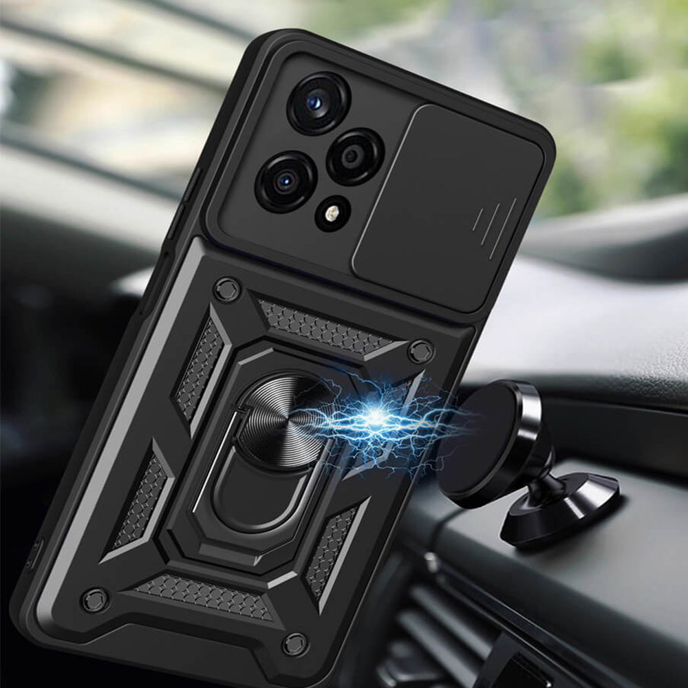 Hoes voor Honor 200 Lite, Techsuit, CamShield, Zwart