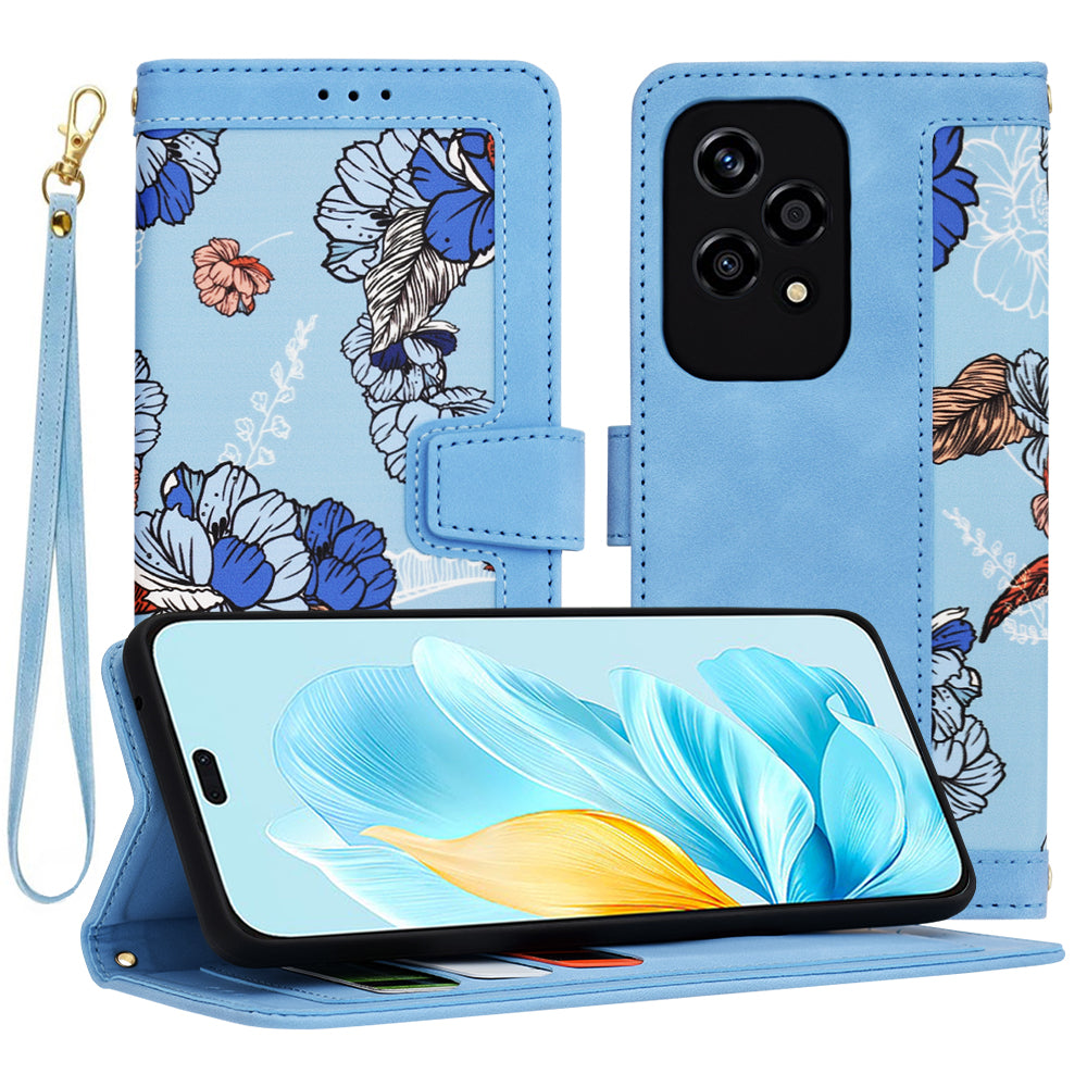 Hoes voor Honor 200 Lite, Techsuit, FlipCraft, Blauw
