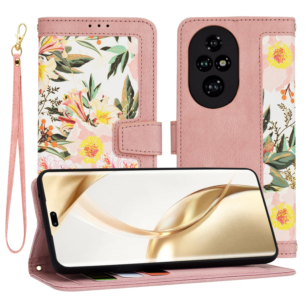 Hoes voor Honor 200 Pro, Techsuit, FlipCraft, Roze