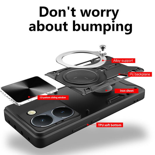 Hoes voor Honor 200, Techsuit, CamGuard Pro, Zwart
