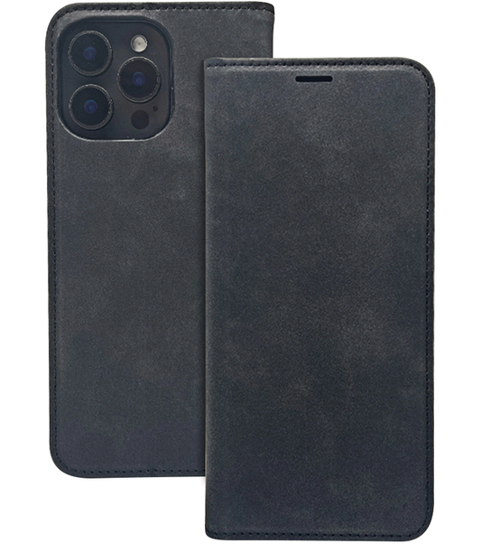 Hoes voor Honor 400 Lite, OEM, Smart Suede, Zwart