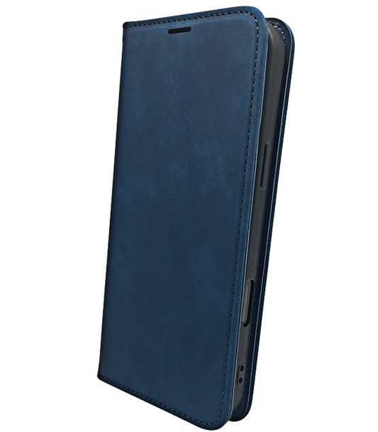 Hoes voor Honor 400 Lite, OEM, Smart Suede, Marineblauw