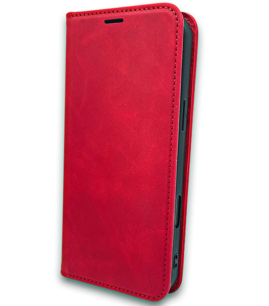 Hoes voor Honor 400 Lite, OEM, Smart Suede, Rood