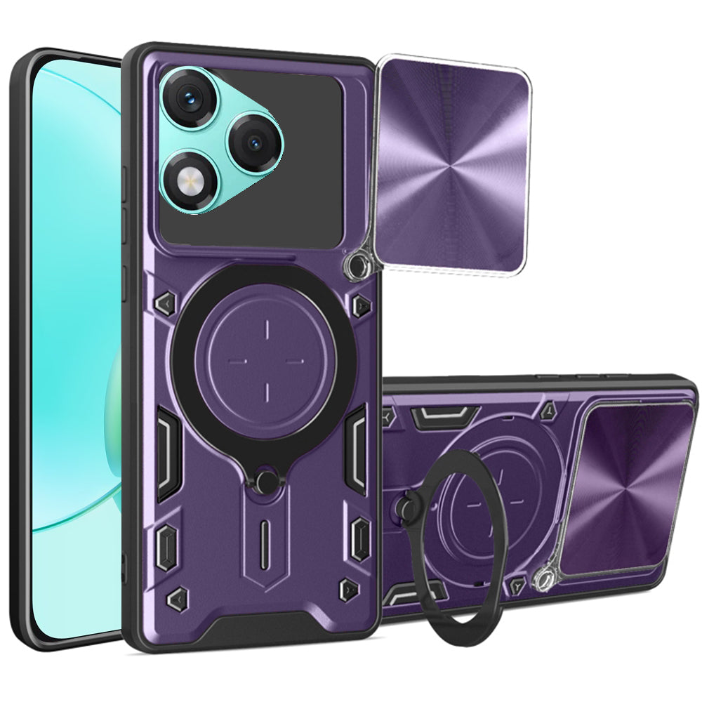 Hoes voor Honor 400 Lite, Techsuit, CamGuard Pro, Paars
