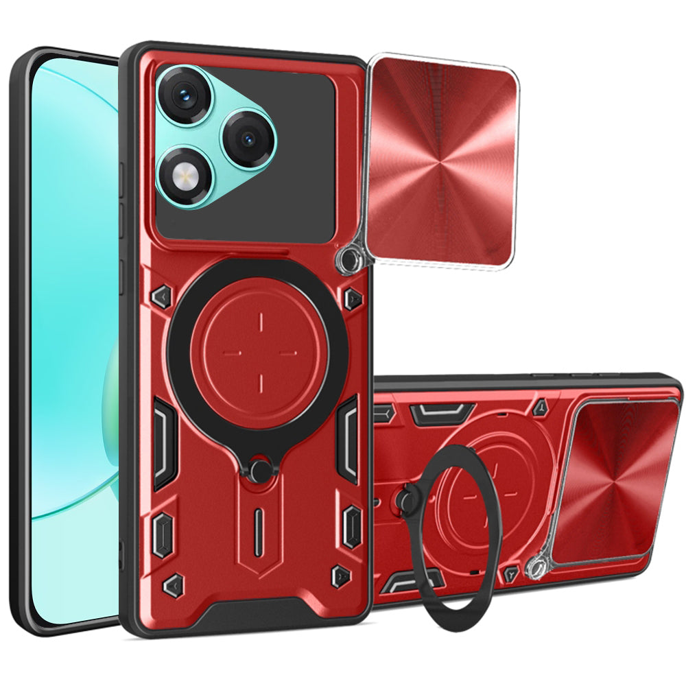 Hoes voor Honor 400 Lite, Techsuit, CamGuard Pro, Rood